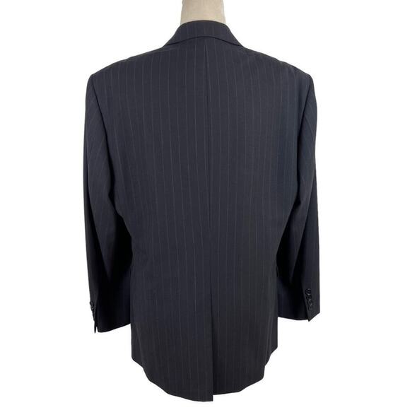 Brooks Brothers Men's Stretch Dark Blue Striped Blazer Jacket Size EU41 Short - Picture 10 of 15